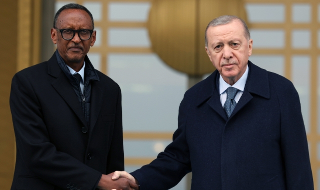 Cumhurbaşkanı Erdoğan Ruanda Cumhurbaşkanını törenle karşıladı