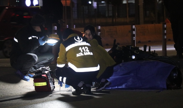 Denizli'de motosiklet sürücüsü otobüsün altında kalarak can verdi