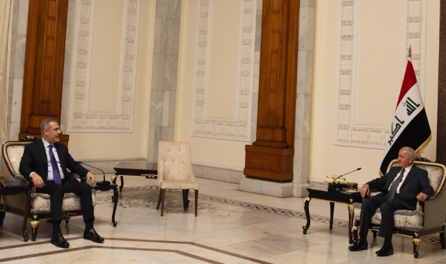 Dışişleri Bakanı Fidan ve Irak Cumhurbaşkanı Reşid bir araya geldi