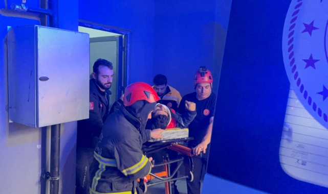 Düzce'de inşaat halindeki binada asansör düştü: 3 yaralı