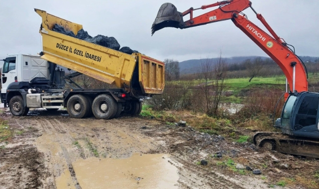 Düzce'de su hattında güçlendirme çalışmaları