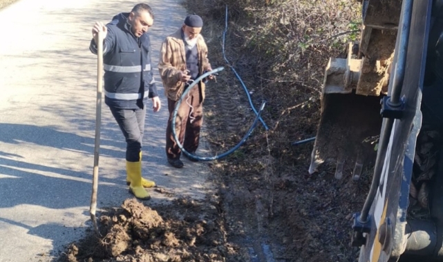 Ekiplerin müdahalesiyle su arızası giderildi
