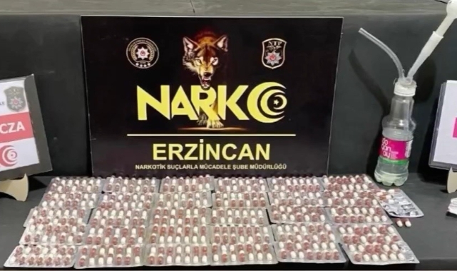 Erzincan'da bir miktar uyuşturucu ele geçirildi