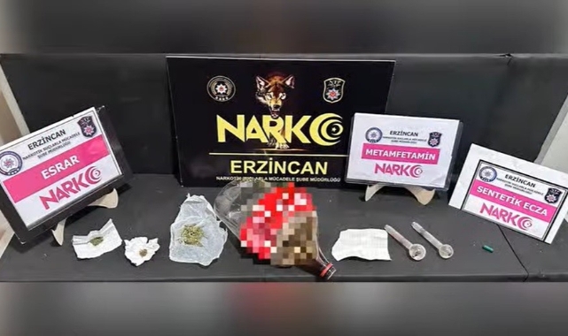 Erzincan'da uyuşturucu ele geçirildi!