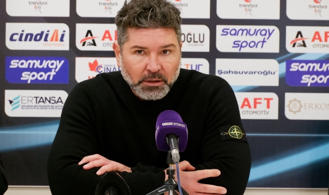 Erzurumspor FK Teknik Direktörü Hakan Kutlu: "Maçın hakemleri de en az bizim kadar kötüydü"