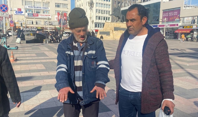 Gaziantep'te engelli rolü oynayan dilenci yakayı ele verdi