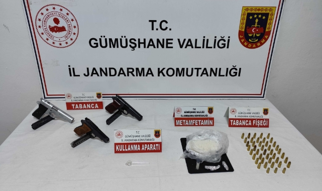 Gümüşhane’de uyuşturucu operasyonunda 99.3 gram metamfetamin ele geçirildi