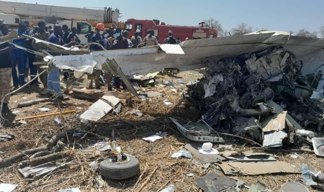 Güney Sudan'da uçak düştü! 18 kişi öldü