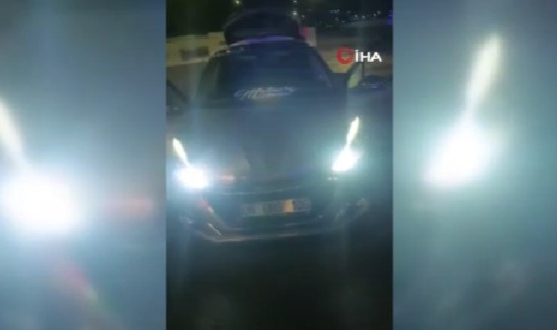 Hatay'da çakarlı araç sürücüsüne ceza!