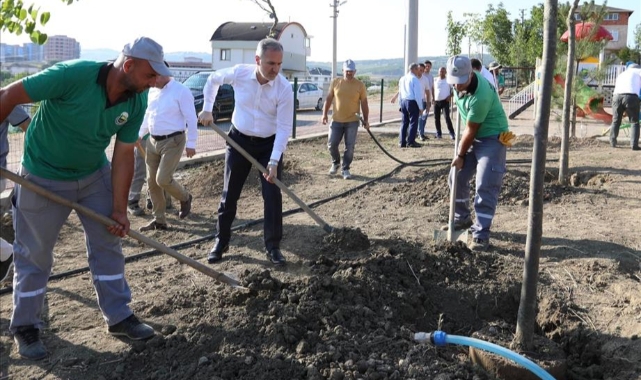 İnegöl’de 29 bin 774 m2 yeşil alan üretildi