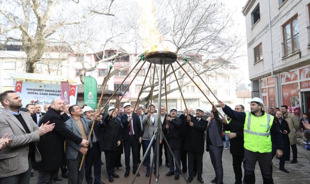 İnegöl’de 3 mahalleye 'Çevreci Yakıt Doğal Gaz'