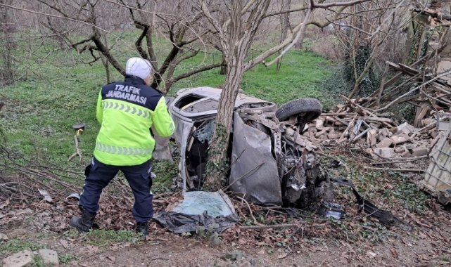 Bursa İznik yolunda feci kaza