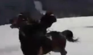 Kar üzerinde 4 nala eğlence kötü bitti