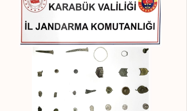 Karabük'te 32 parça tarihi eser ele geçirildi