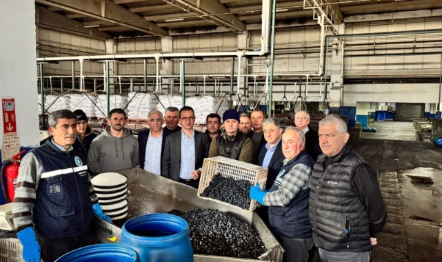 Kaymakam Karaman İznik Zeytin Kooperatifi'ni ziyaret etti