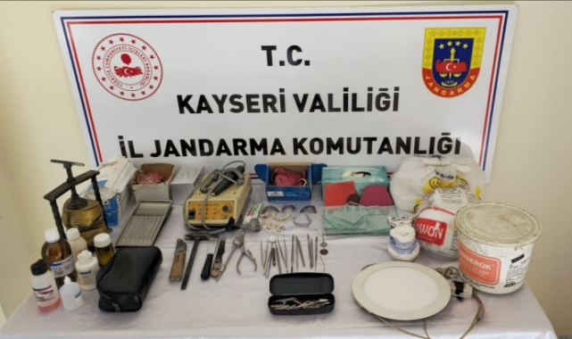 Kayseri’de sahte diş hekimini jandarma yakaladı