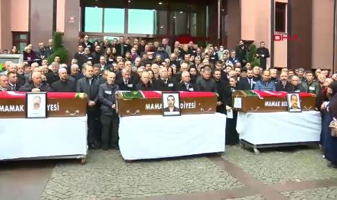 Kazada ölen 3 belediye işçisi için tören düzenlendi