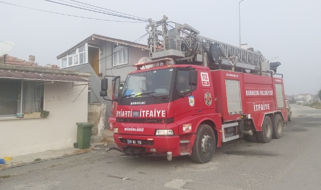 Kırklareli’nde ev yangını