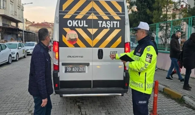 Kırklareli’nde okul servislerine denetim