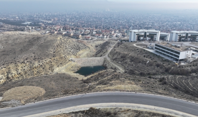 Konya Büyükşehir NEÜ Kampüsü içindeki taşkın göletini tamamladı
