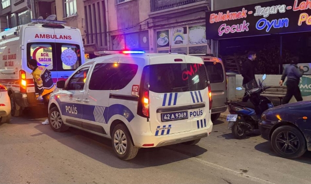 Konya'da tartıştığı kocasının elinde bıçağı gören kadın ikinci kattan atladı