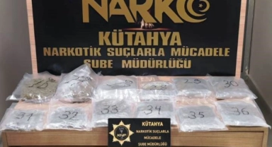Kütahya'da durdurulan iki araçta uyuşturucu ele geçirildi!
