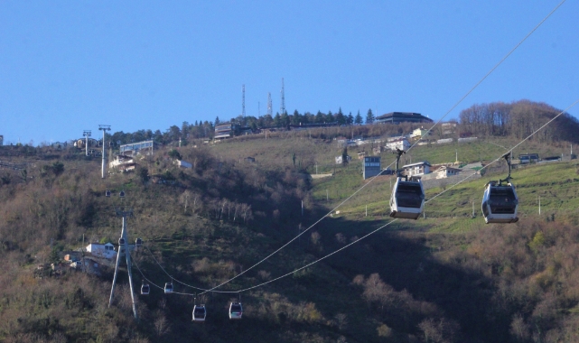 Ordu’da teleferik bir yılda binlerce yolcu taşıdı