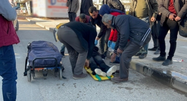 Otomobil ile motosiklet çarpıştı: 1 yaralı