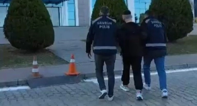 Samsun'da 13 yıl hapis cezası bulunan firari yakalandı