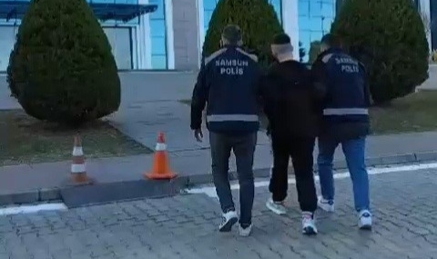 Samsun'da 13 yıl hapis cezası bulunan firari yakalandı