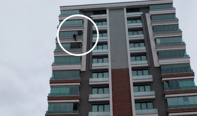 Samsun'da avukat 12. katın balkonunda canına kıymaya çalıştı