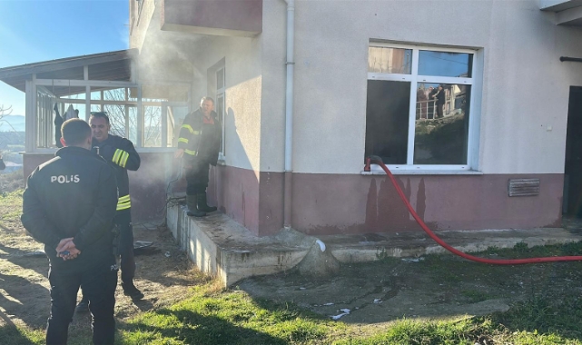 Sinop'ta korkutan ev yangını!