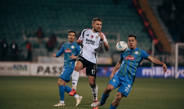 Trendyol Süper Lig: Çaykur Rizespor: 1 - Beşiktaş: 1 (İlk yarı)