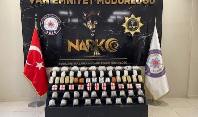 Van'da 55 kilo uyuşturucu ele geçirildi!