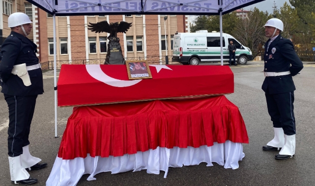 Vefat eden polis memuru törenle uğurlandı