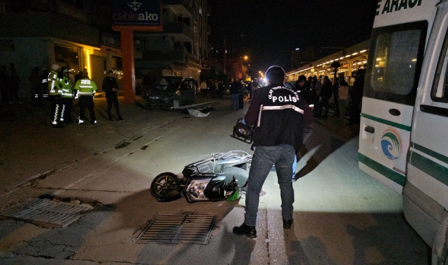 Adana'da otomobil motosiklete çarptı! 1 ölü