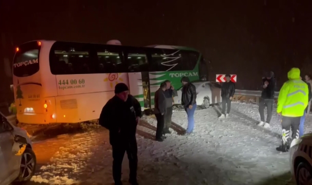 Amasya'da zincirleme kaza! 2 yaralı