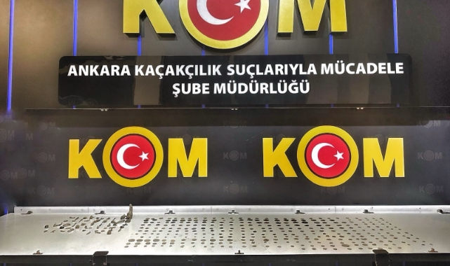 Ankara'da 20 milyon TL değerinde sikke ve obje ele geçirildi