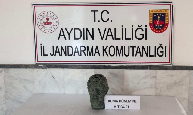 Aydın’da Roma dönemine ait büstü satmak isterken yakalandılar
