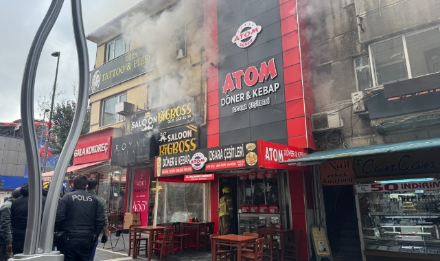 Bandırma’da dönercide yangın!