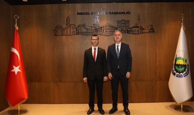 Başkan Taban BUSKİ İnegöl yeni Şube Müdürü Çetin'i ağırladı