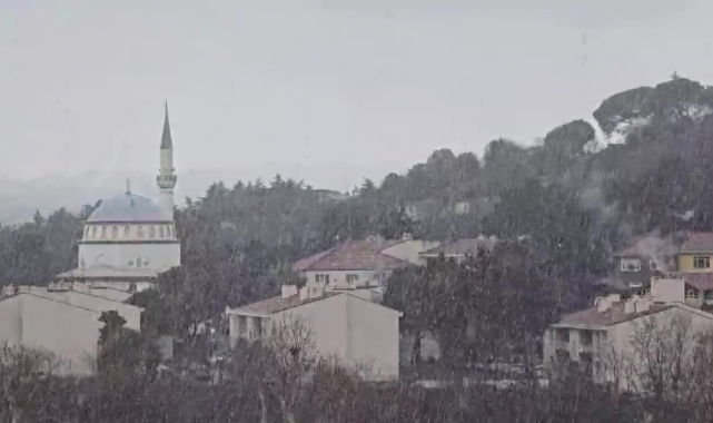 Beykoz'da kar yağışı başladı