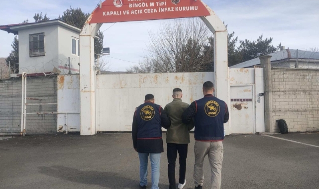 Bingöl’de kesinleşmiş hapis cezası bulunan 1 zanlı tutuklandı