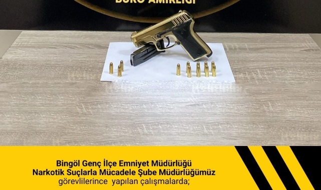 Bingöl’de tabanca ele geçirildi