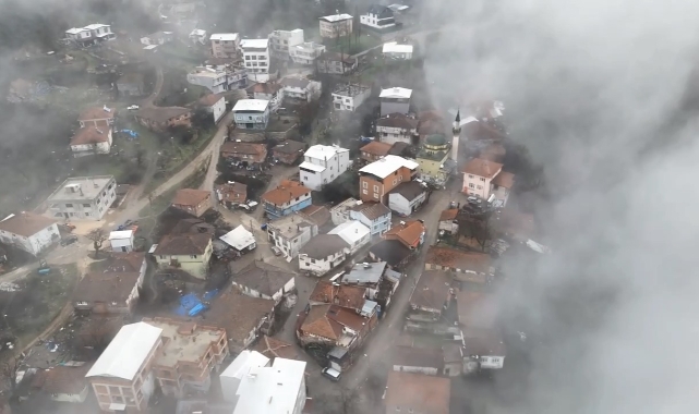 Bursa'da bulutlar arasındaki masalsı köy