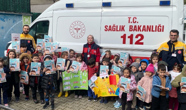 Bursa'da miniklere '112 Acil' farkındalığı!