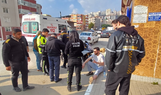 Bursa'da motosikletli genç ölümden döndü