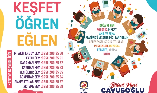 Çocuklara özel atölyeler eğitime başlıyor