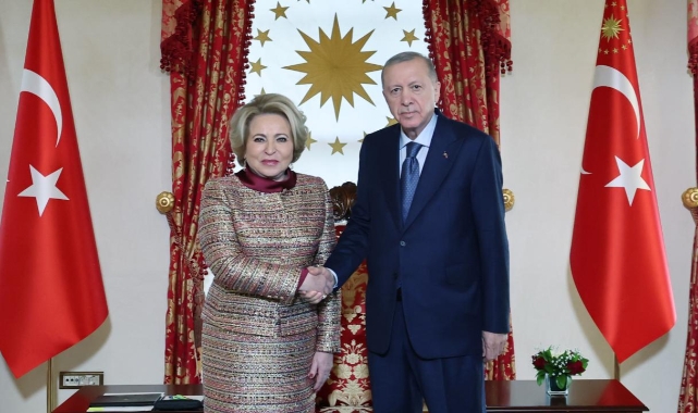 Cumhurbaşkanı Erdoğan, Rusya Federasyon Konseyi Başkanı Matviyenko’yu kabul etti