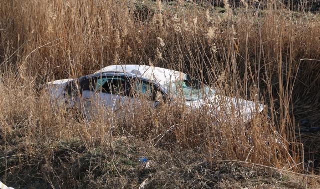 Diyarbakır'da virajı alamayıp tarlaya uçtu! 1 yaralı